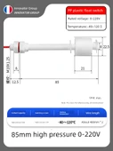 PP Plastik Anti-Korozyon Sıvı Seviye Float Anahtarı - 85mm 0~220V - 1