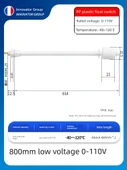 PP Plastik Anti-Korozyon Sıvı Seviye Float Anahtarı - 800mm 0~110V - 1
