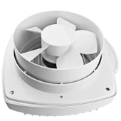 4 İnç Düz Sıra İki Çekme İp Anahtarlı Egzoz Fanı - 80cm Kablo + Cam Yapıştırıcı - 5