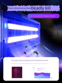 Elektrikli Şok Sivrisinek Öldürücü Lamba - LED-4W Mor Işık +2 Orijinal Işık Çubukları - 3