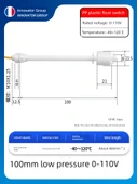 PP Plastik Anti-Korozyon Sıvı Seviye Float Anahtarı - 100mm 0~110V - 1