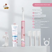 Elektrikli Diş Fırçası - Çilek Ayı - 4 Fırça Başlığı - 1