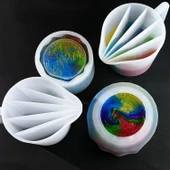 Epoksi Silikon 5 Bölmeli Kulplu Boya Karıştırma Ve Döküm Kabı 500 ML thumbnail 4