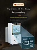 Dijital Termostat - Büyük Ekran Işıklı - 16A Büyük Priz - 4000W - 3
