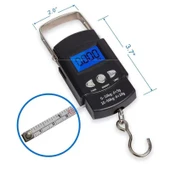 Dijital Asma Terazi 50kg/10g - İngilizce Ölçüm Bantlı - 4