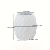 Silikon Mum Yağmur Damlası Şekilli Büyük Boy 3D Geometrik Kavisli Sütun Sabun Kalıbı - 3