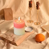 Silikon Mum Boncuk Kabarcıklı Sabun Kalıbı Sütun Mum Kalıbı 6.7X7.8 CM - 4