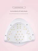 80W LED Tırnak Lambası - Altıgen El Lambası Ahşap Desen Renk - 3