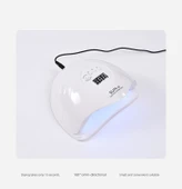 80W LED Tırnak Lambası - Altıgen El Lambası Ahşap Desen Renk - 9