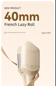 D20 40mm Yumurta Rulo Saç Maşası - 40mm Tembel Rulo - Negatif İyon Teknolojisi - 8