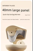 D20 40mm Yumurta Rulo Saç Maşası - 40mm Tembel Rulo - Negatif İyon Teknolojisi - 12