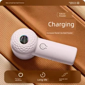 Taşınabilir Kumaş Tüy Alma Aleti - 6 Bıçaklı - USB Şarjlı - Sakura Pudrası - 1