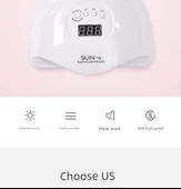 80W LED Tırnak Lambası - Kabuğu Kırmızı Işık Güç Depolama - 8