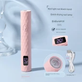 Hızlı Kuruyan LED Oje Lambası - Genç Yetişkin Pudrası - Ekranlı - 1