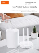 5L Büyük Kapasiteli USB Nemlendirici - Dijital Ekran +5 Pamuk Çubuğu Nem İzleme Çift Başlı Büyük Sprey - 6
