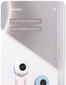 Çift UV Sterilizasyonlu Diş Fırçası Sterilizatörü - TS4 İnci Beyaz + Diş Macunu Sıkıştırıcı - 7