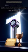 Taşınabilir El Fanı - 12000mAh Dyson Mor - Yüksek Versiyon 100 Rüzgar Derin Gürültü Azaltma - 5