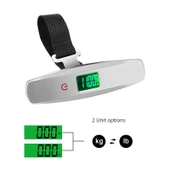 Dijital Bagaj Tartısı - 50kg - Elektronik - Taşınabilir - Kırmızı - 6