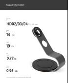 Dyson Saç Kurutma Makinesi Askısı - Donuk Siyah - 8