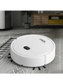 Otomatik Süpürme Robotu 25cm Beyaz Beşi Bir Arada Spreyli - 5