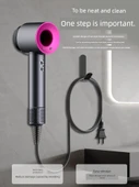 Saç Kurutma Makinesi Askısı - Saç Kurutma Makinesi Askısı + Askı + Manyetik Emme Nozul Askısı x5 - 5