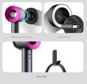 Saç Kurutma Makinesi Askısı - Saç Kurutma Makinesi Askısı + Askı + Manyetik Emme Nozul Askısı x5 - 10