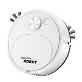 Otomatik Süpürme Robotu 3'ü 1 Arada Şarjlı Elektrikli Süpürge - 8018 Sarı - 6
