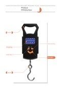 Elektronik Terazi - 50kg - Taşınabilir - Sarı - 10