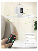 USB Kamp Çadırı Aydınlatma Lambası - Uzaktan Kumandalı Fan - Beyaz - 5200mAh - 5H-25H Kullanım Süresi - 6