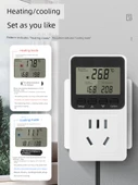 Dijital Ekran Akıllı Sıcaklık Kontrol Cihazı 10A 2500W - Yüksek Hassasiyet Tek Su Geçirmez Başlık - 2
