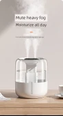6.8L İkili Portlu Sprey Nemlendirici - Dijital Ekran Minimalist Beyaz - 8