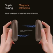 Kahve Çekirdeği Mini Manyetik USB Şarjlı El Isıtıcı - Kahverengi Kahve Çekirdeği - 5000mAh - 3
