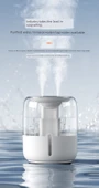 6.8L İkili Portlu Sprey Nemlendirici - Dijital Ekran Minimalist Beyaz - 11