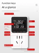 Dijital Ekran Akıllı Sıcaklık Kontrol Cihazı 10A 2500W - Yüksek Hassasiyet Tek Su Geçirmez Başlık - 5