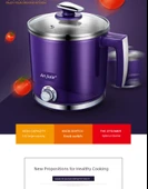 Mini Elektrikli Yemek Isıtıcı - Mor - 8
