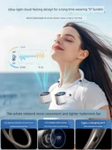 USB Şarjlı Boyun Fanı - Yıldız Tozu Kahverengi 8000m - 2