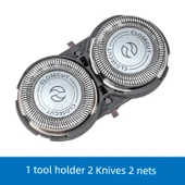 Elektrikli Traş Makinesi Yedek Bıçak Başlığı Ağız Kapağı - Q4 1 Alet Tutucu 2 Alet Ağız 2 Bıçak - 1