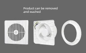 Daire Pencere Banyo Havalandırma Fanı - 8 İnç - Anahtarlı - 10