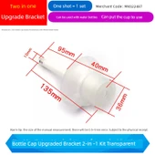 USB Nemlendirici Modülü - Şişe Kapağı Yükseltme Braketi İki Bir Arada Set - Şeffaf - 1