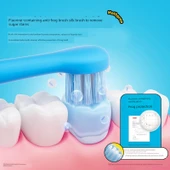 Boyalı Antibakteriyel Diş Fırçası Başlığı Mavi - 8 Paket - 3