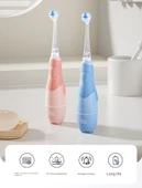 Elektrikli Diş Fırçası - Pembe - 5 Fırça Başlığı ve Pillerle - 8