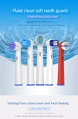 Teetips Uyumlu Elektrikli Diş Fırçası Başlığı - 3D Beyazlatma - 4'lü Paket - 4