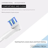 Teetips Uyumlu Elektrikli Diş Fırçası Başlığı - 3D Beyazlatma - 4'lü Paket - 5