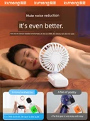Taşınabilir USB Şarjlı Elektrikli Fan - 25 Saat Dyson Gri - Buz Duyusu Küçük Rüzgar Topu - 5 Hız Ayarlı - Akıllı Dijital Ekran - 5