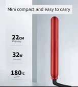 Mini Mısır Saç Maşası - Kırmızı - Saç Bakım Esansiyel Yağı - 6