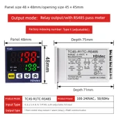 Dijital PID Sıcaklık Kontrol Cihazı - RS485 İletişim, Ana Kontrol Rölesi - 1