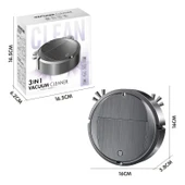 Akıllı Süpürme Robotu 8016 Pil Beyaz - 5