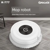 Akıllı Şarjlı Zemin Silme Robotu - Beyaz - K777 - 2