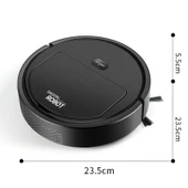 Akıllı Temizlik Robotu - 25cm - Beyaz - 5'ü 1 Arada Spreyli Elektrikli Süpürge - 6