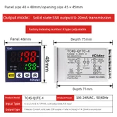 Dijital PID Sıcaklık Kontrol Cihazı - Akım Çıkışı, 4-20mA İletim, Ana Katı SSR - 1